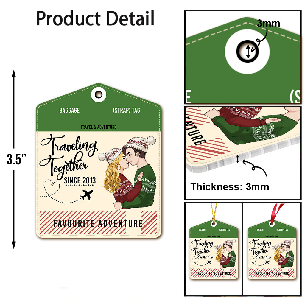 Travelling Together - Travelling gift for wife, boyfriend, girlfriend - Personalized Ornament