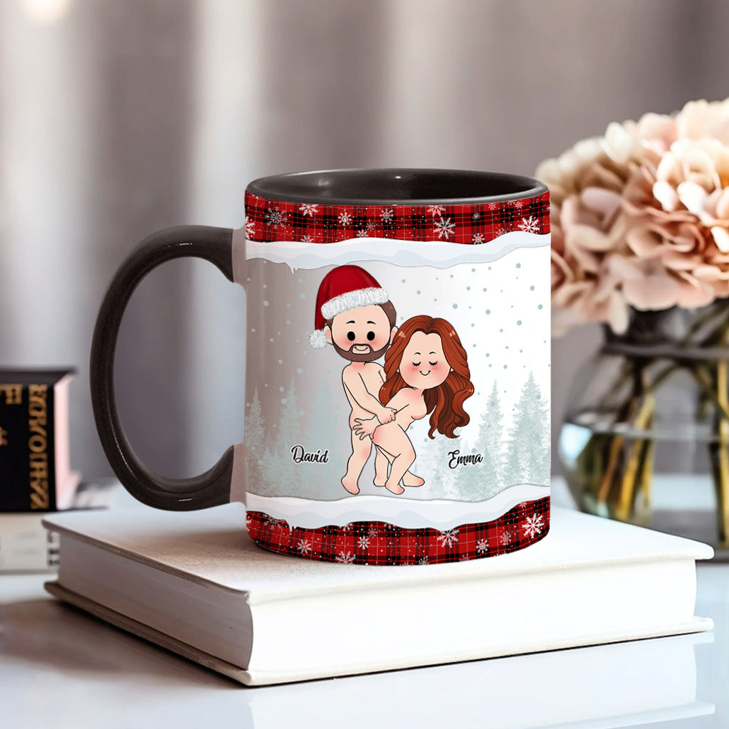 Ausgerechnet bei den seltsamsten Dingen – personalisierte Tasse für Paare