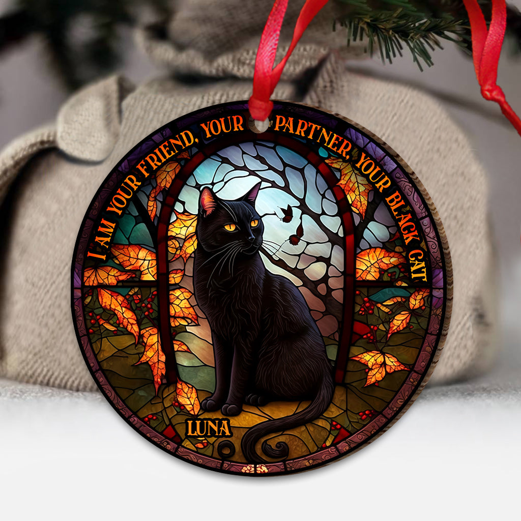 Black Cat - Personalized Black Cat Ornament