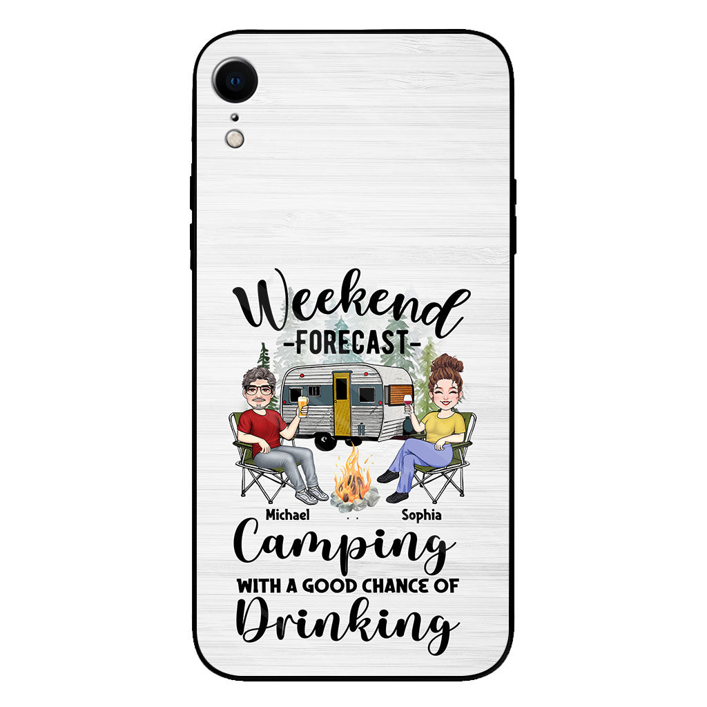 Wochenendvorhersage – Personalisierte transparente Camping-Handyhülle