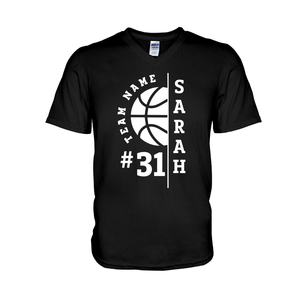 Liebe Basketball – Personalisiertes Basketball-T-Shirt und Hoodie
