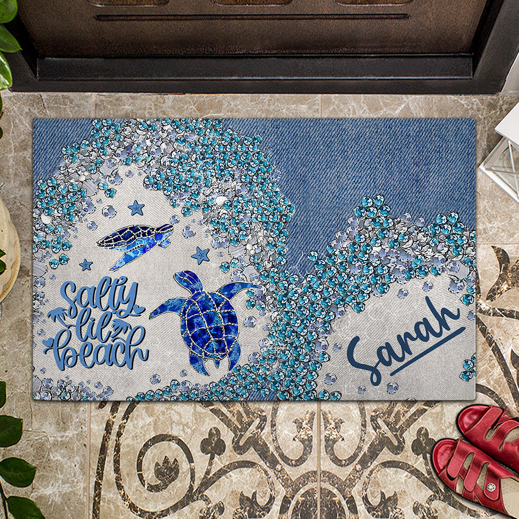 Turtle Bling - Personalized Turtle Doormat
