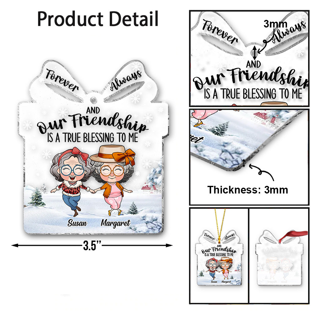 Für immer zusammen – Geschenk für Freunde – Personalisierter transparenter Schmuck