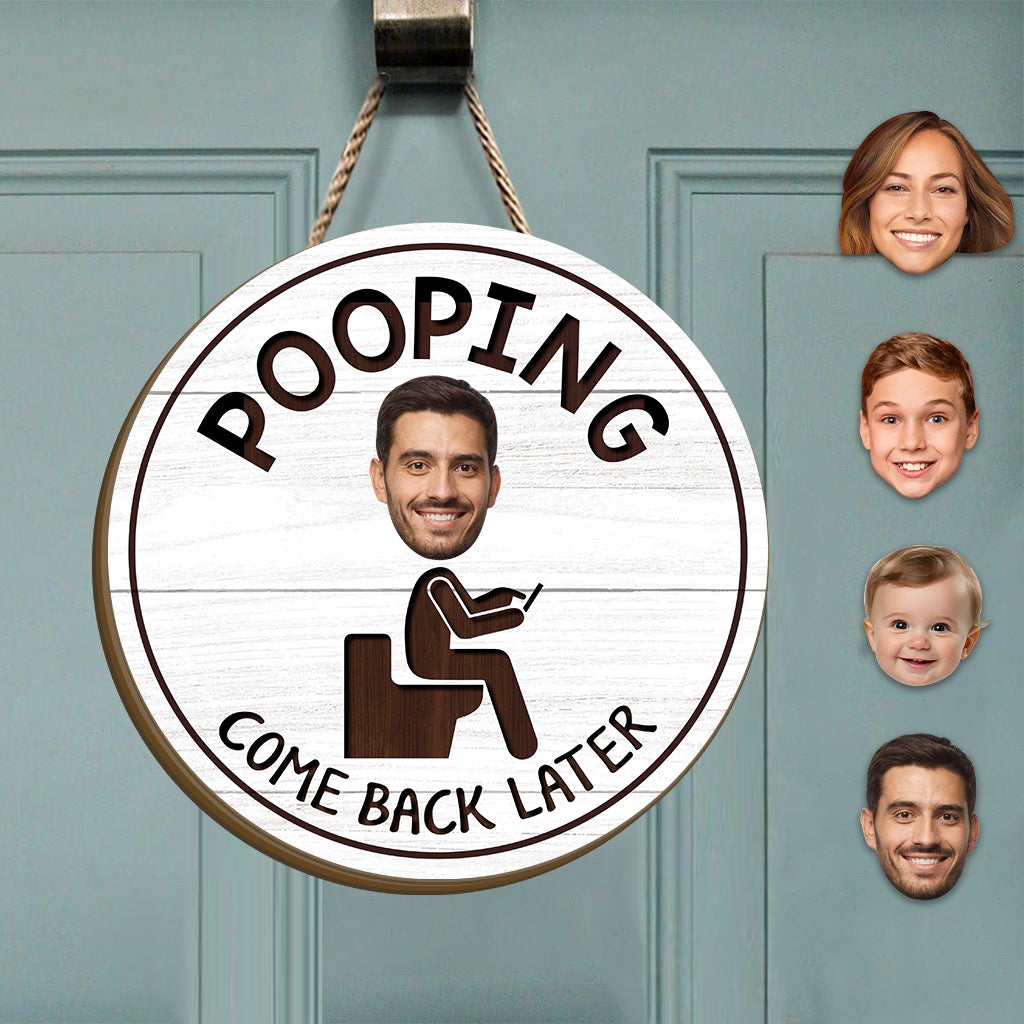 Lustiges Badezimmerschild – Personalisiertes, austauschbares Holzschild für Paare
