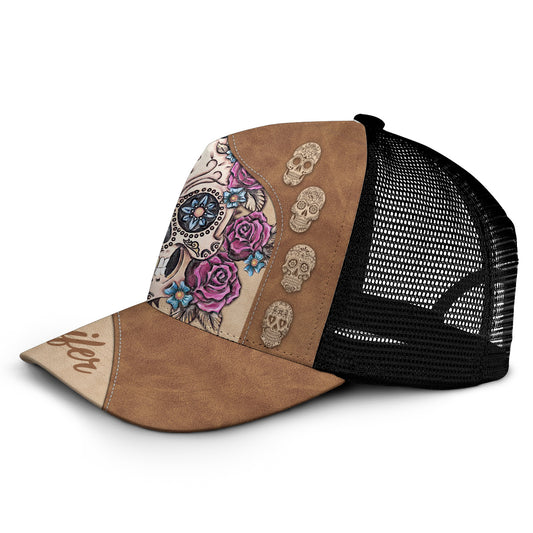 Liebe Totenköpfe – Personalisierte Trucker-Mütze mit Totenkopfmotiv