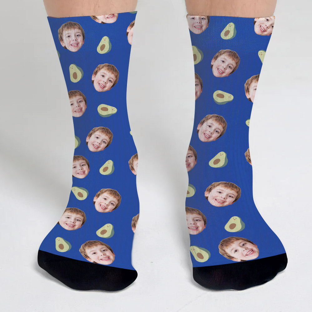Lustiges Symbolmuster – personalisierte Socken für Söhne