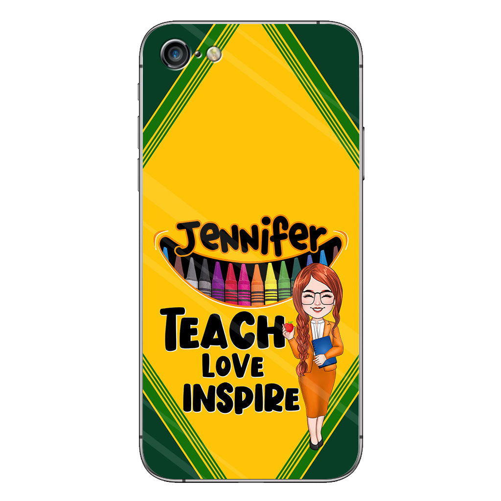 Lehren, Lieben, Inspirieren – Personalisierte Handyhülle für Lehrer