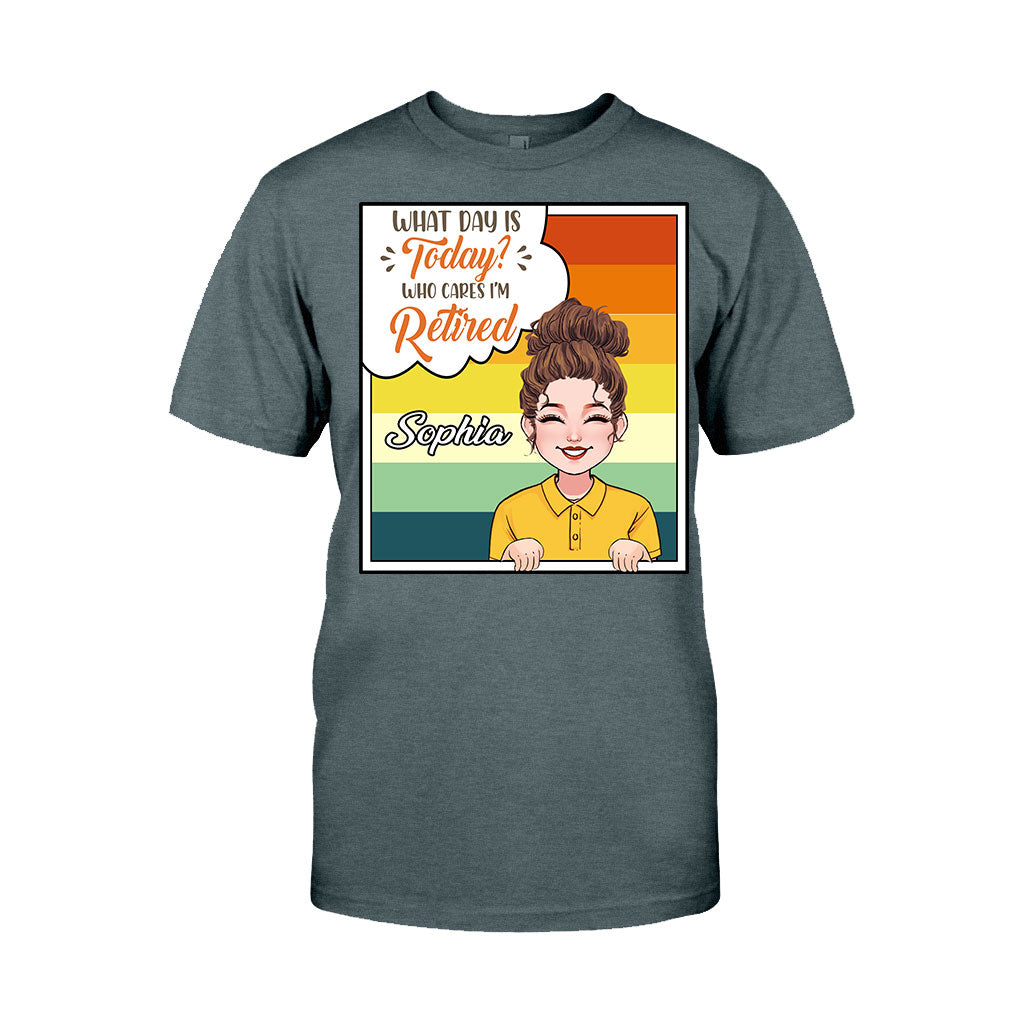 Welcher Tag ist heute? - Personalisiertes T-Shirt und Hoodie für Rentner