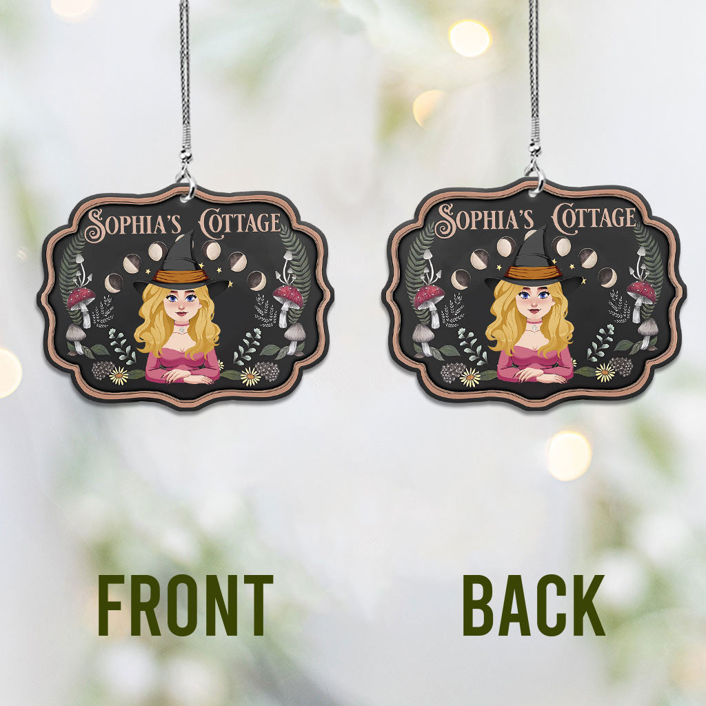 Hexenhütte – Personalisierter Autoanhänger mit Hexenmotiv