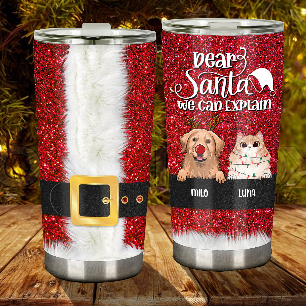 Lieber Weihnachtsmann, ich kann es erklären – personalisierter Hunde-Trinkbecher