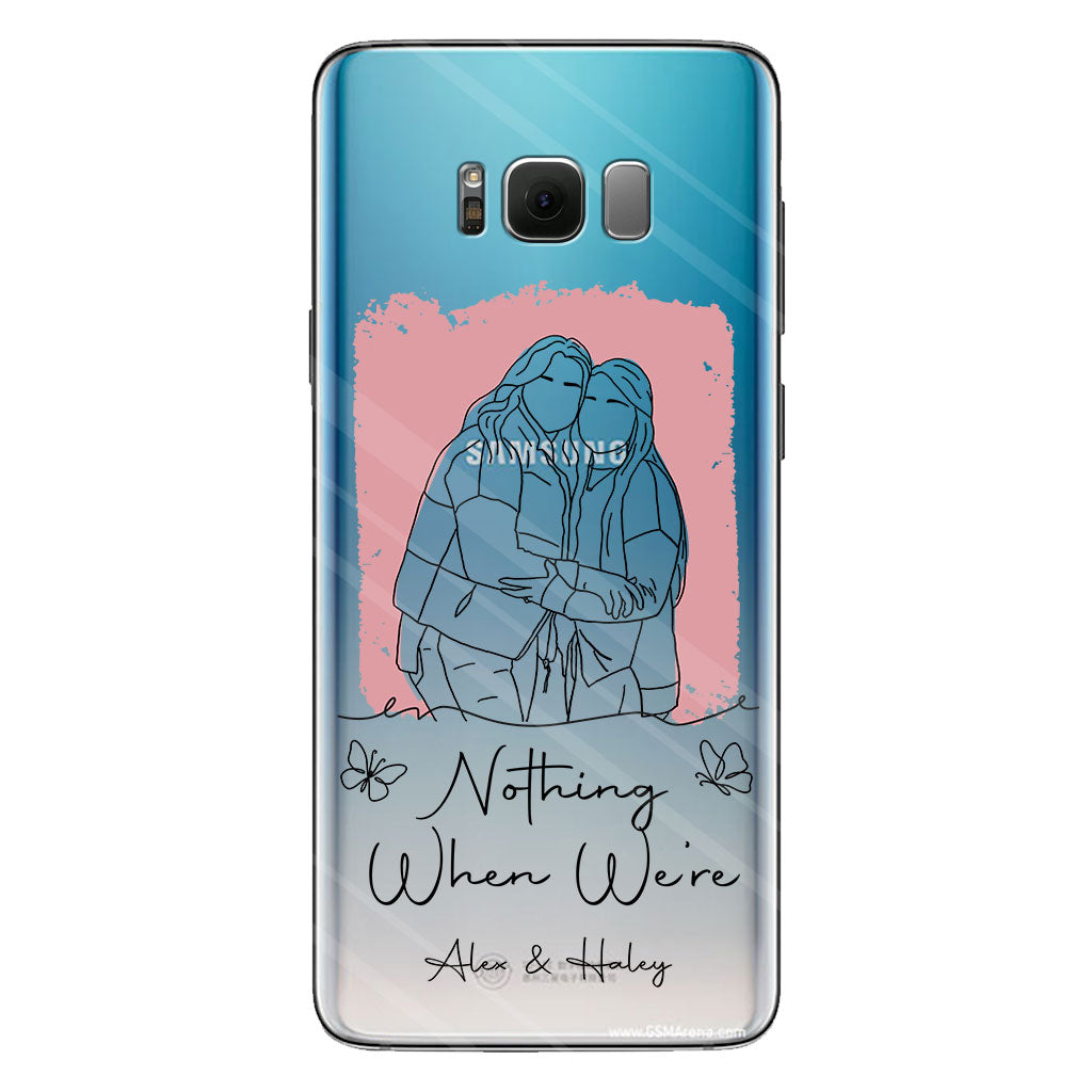 Nothing Makes Sense When We're Apart - Personalized Bestie Clear Phone Case