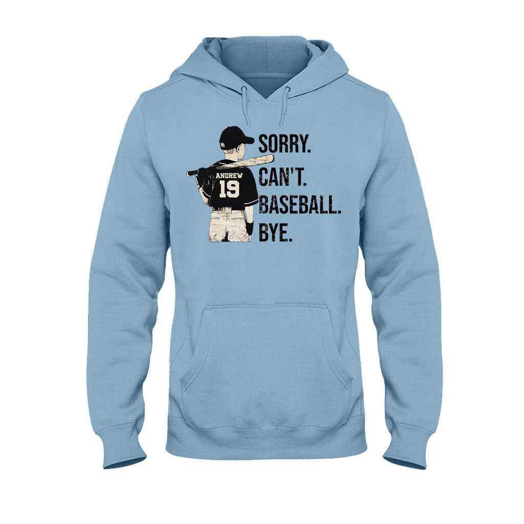 Sorry Can't Baseball Bye - Personalisiertes Baseball-T-Shirt und Hoodie