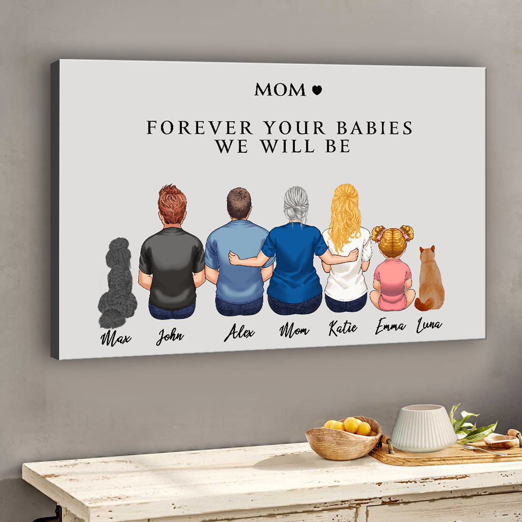 Für immer dein Baby – Personalisierte Leinwand und Poster für Mütter