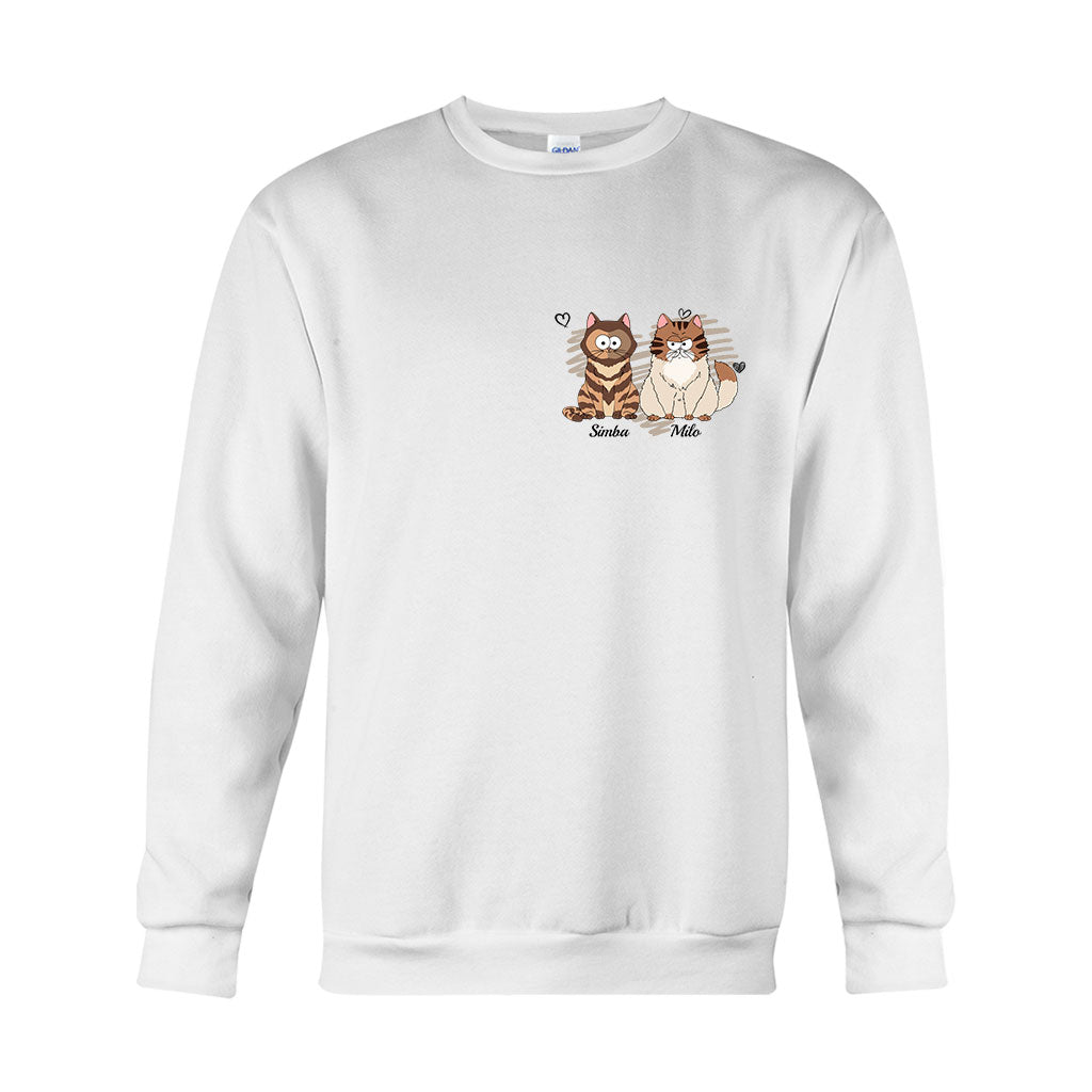 In meiner Hunde-/Katzenmama-Ära – Personalisiertes Katzen-T-Shirt und Hoodie