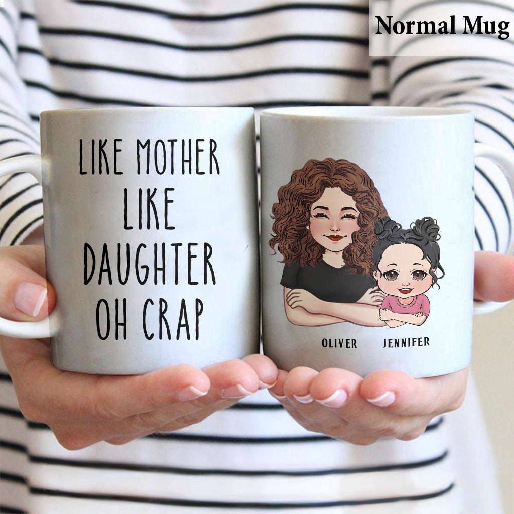 Wie der Vater, so der Sohn – Geschenk für Papa, Vater, Sohn – Personalisierte Tasse