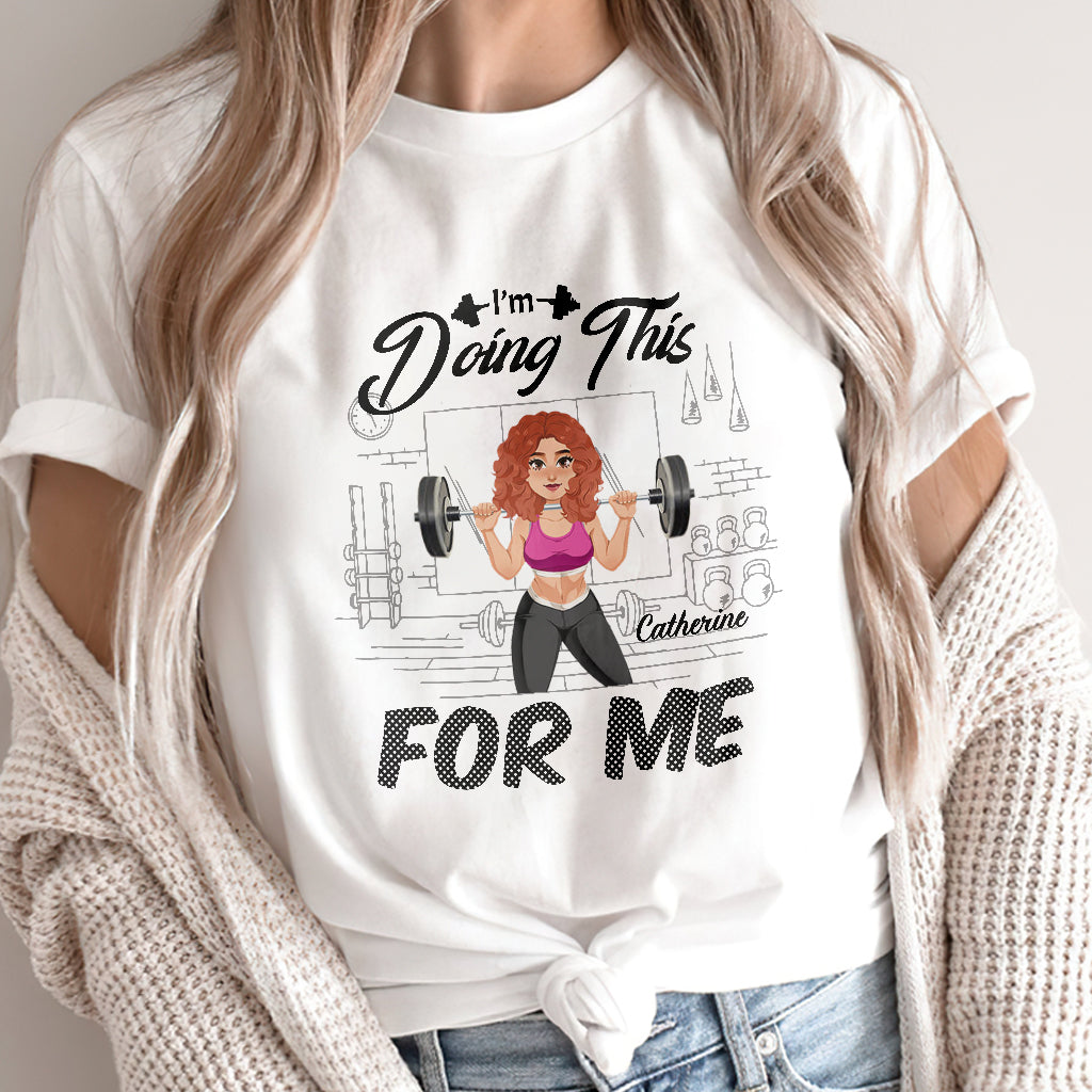 I'm Doing This For Me - Personalized Fitness T-shirt And Hoodie