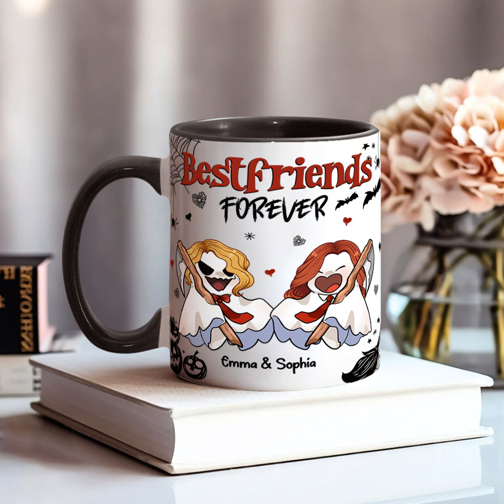 Für immer beste Freundin - Personalisierte Tasse mit dem Aufdruck „Beste Freundin“.