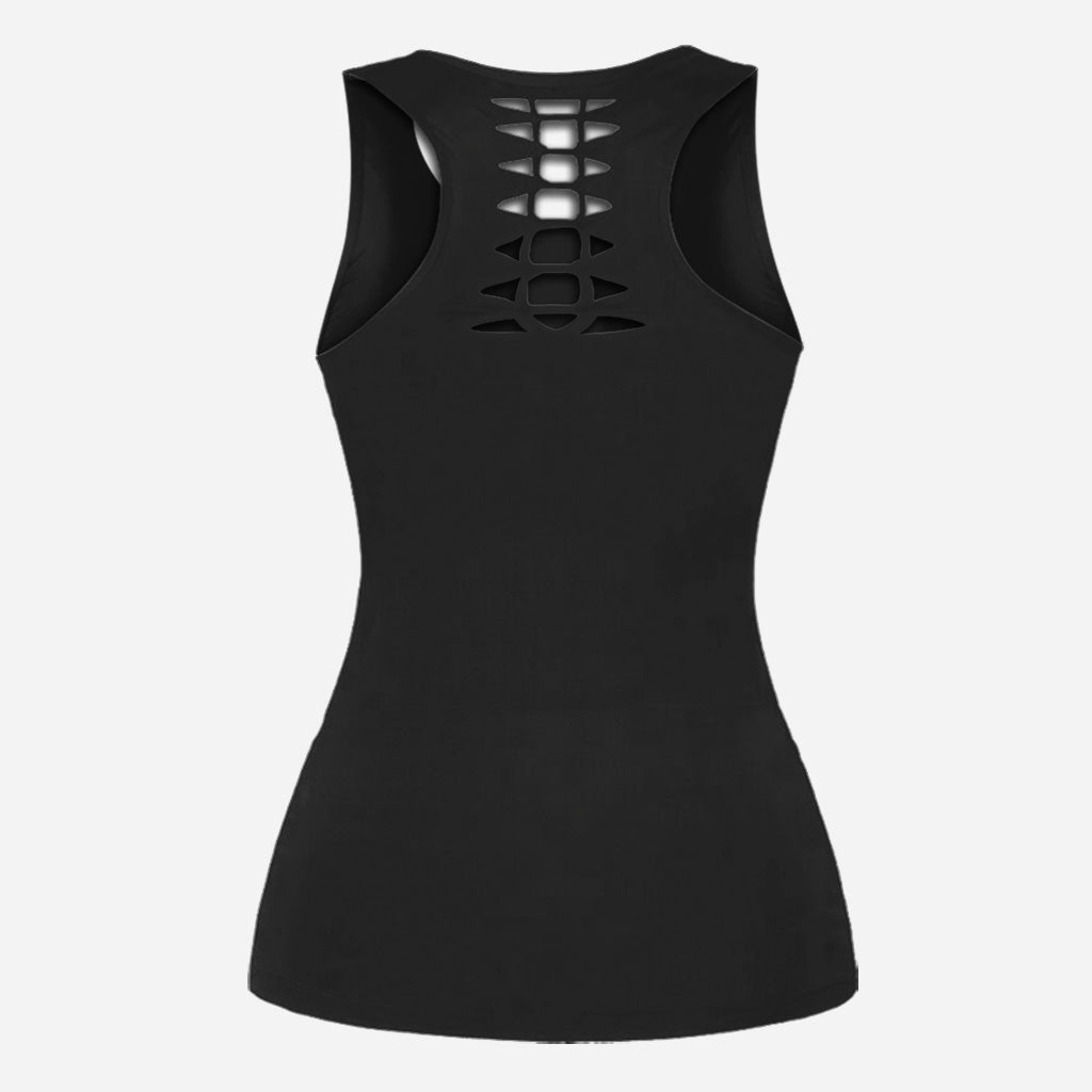 Faultier-Laufteam – Personalisiertes Running Hollow Tanktop und Leggings
