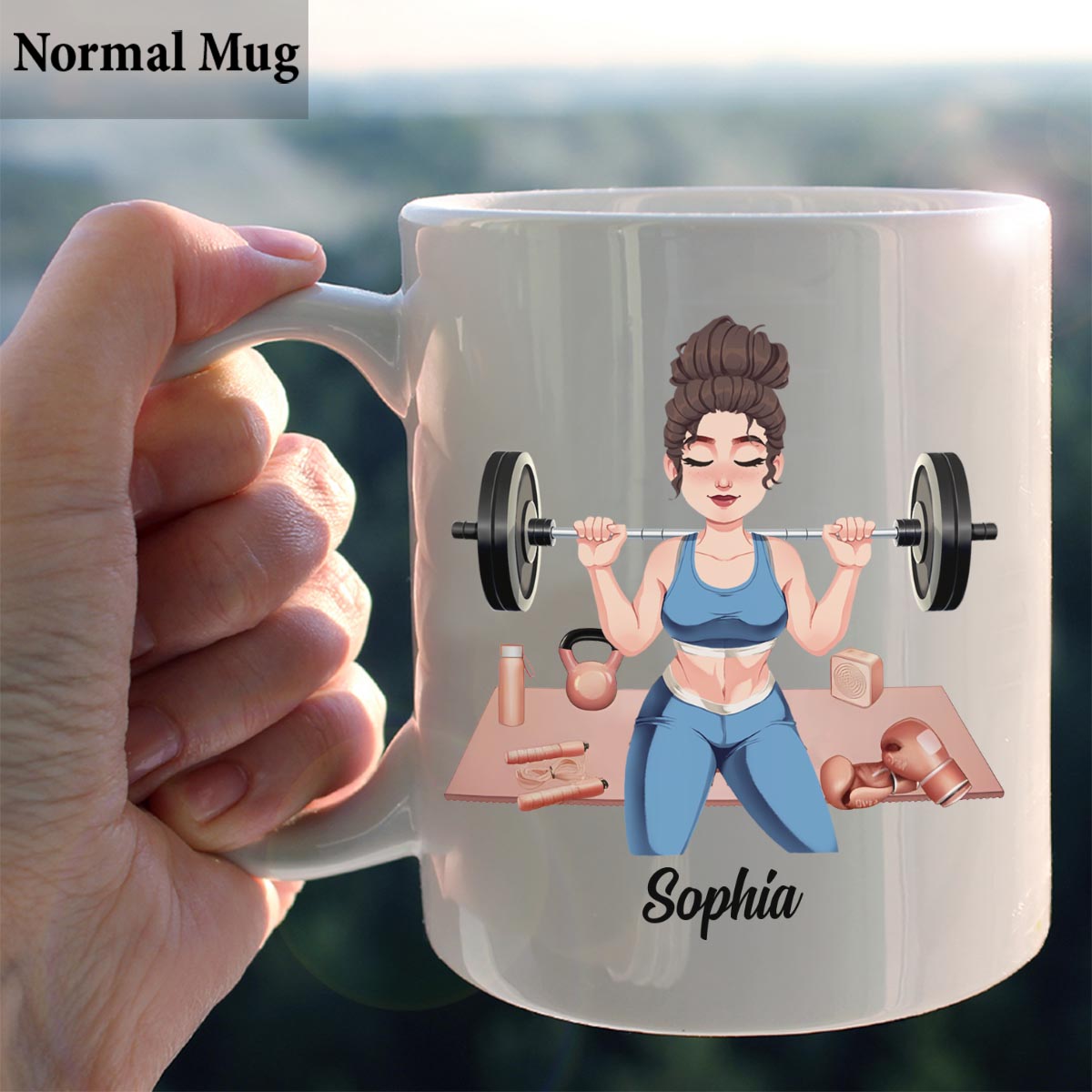 Das Leben ist besser mit Sport – personalisierter Fitnessbecher