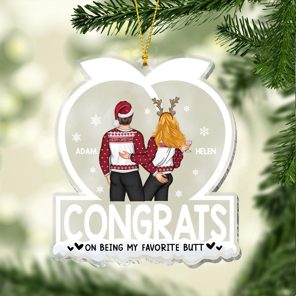 Herzlichen Glückwunsch, dass du mein Liebling bist! – Geschenk für Ehemann, Ehefrau, Freund, Freundin – Personalisierter transparenter Schmuck