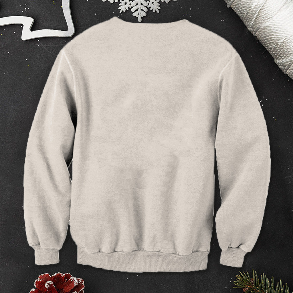 Eiskaffee mit kleinem Geist – personalisierter Halloween-Pullover
