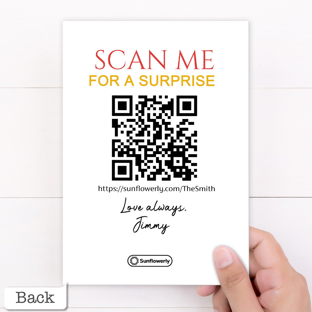 Birthday Digest Magazine Photo Upload - Personalized QR Greeting Card