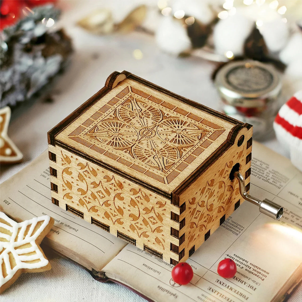 Our Family - Personalized Family Hand Crank Music Box