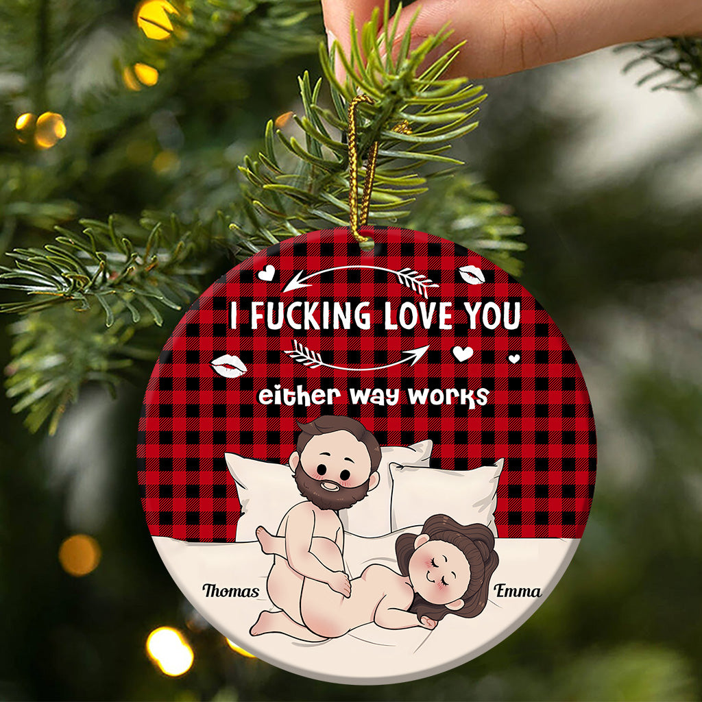 I Love You - Personalized Couple Ornament
