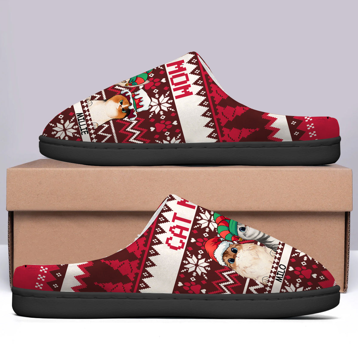 Katzenmama – Personalisierte Katzenpantoffeln