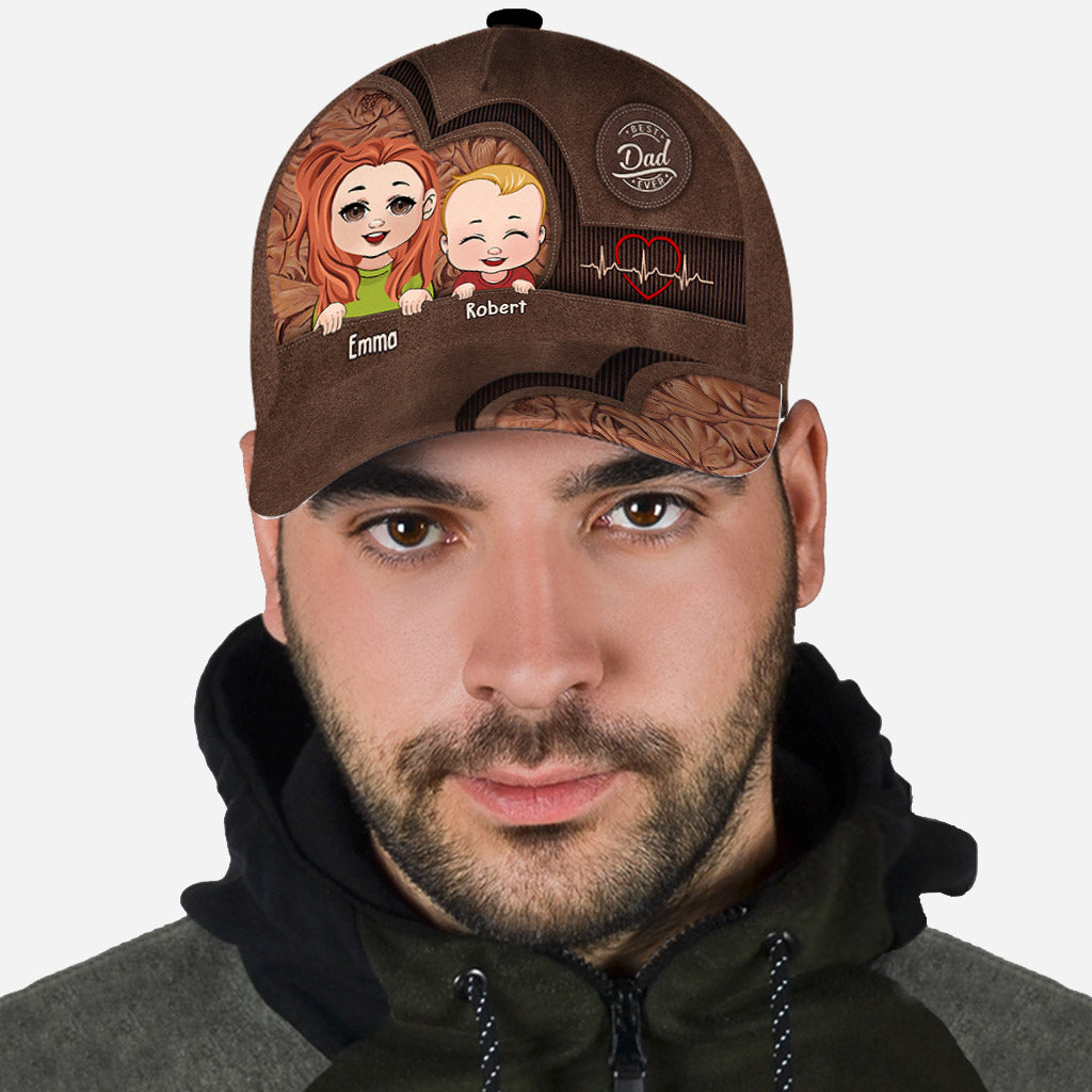 Bester Papa, Mama, Oma, Opa aller Zeiten – Geschenk für Papa, Mama, Oma, Opa, Onkel, Tante – Personalisierte klassische Kappe