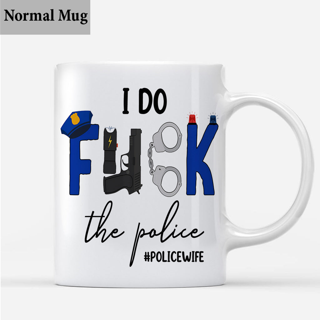 Ich liebe die Polizei – Personalisierte Tasse für Paare