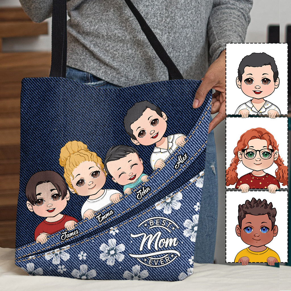 Best Mom/Grandma /Aunt Ever - Gift for mom, aunt, grandma - Personalized Tote Bag