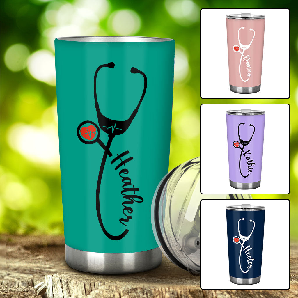 Krankenschwester-Stethoskop - Personalisierter Krankenschwester-Trinkbecher