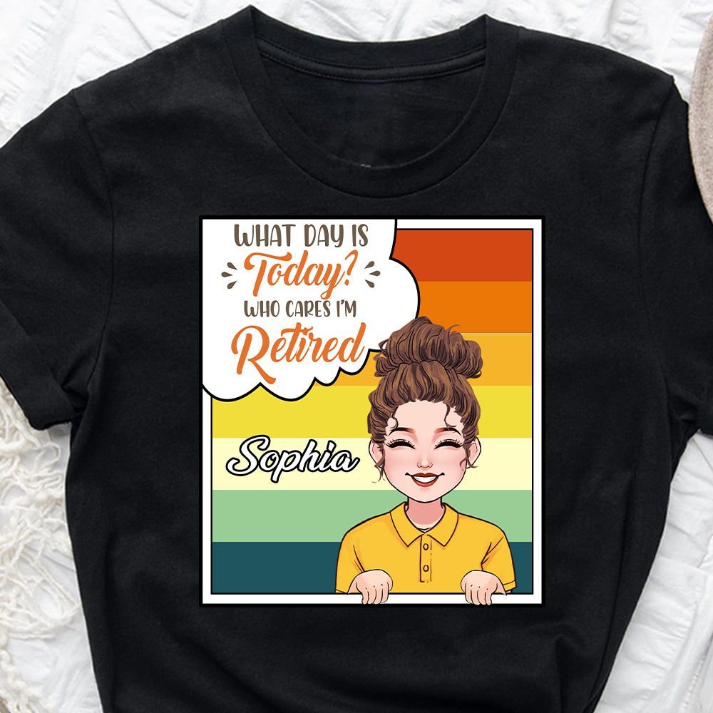 Welcher Tag ist heute? - Personalisiertes T-Shirt und Hoodie für Rentner