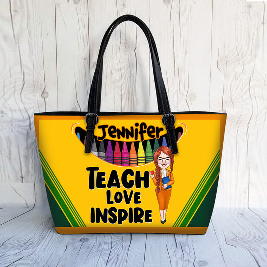 Positive Affirmationen Schmetterling - Personalisierte Schmetterlings-Ledertasche