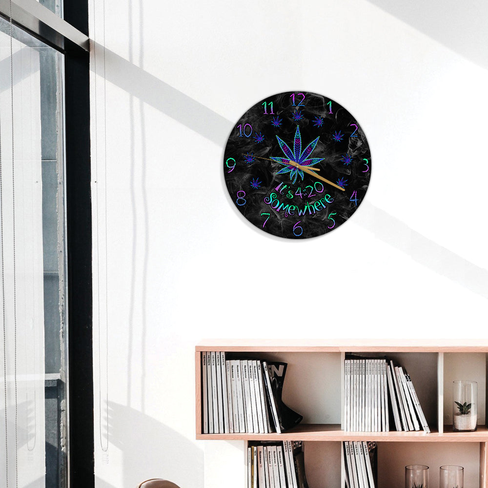It's 4:20 Somewhere - Weed Wall Clock