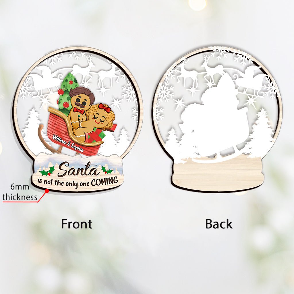 Nicht nur der Weihnachtsmann kommt – Personalisierter Paar-Ornamentmix