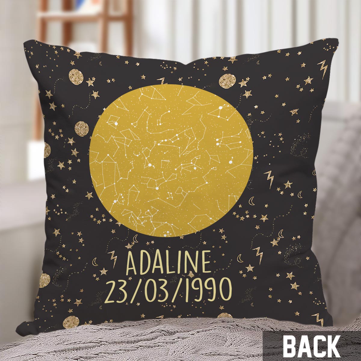 Zodiac Sign - Personalized Horoscope Throw Pillow