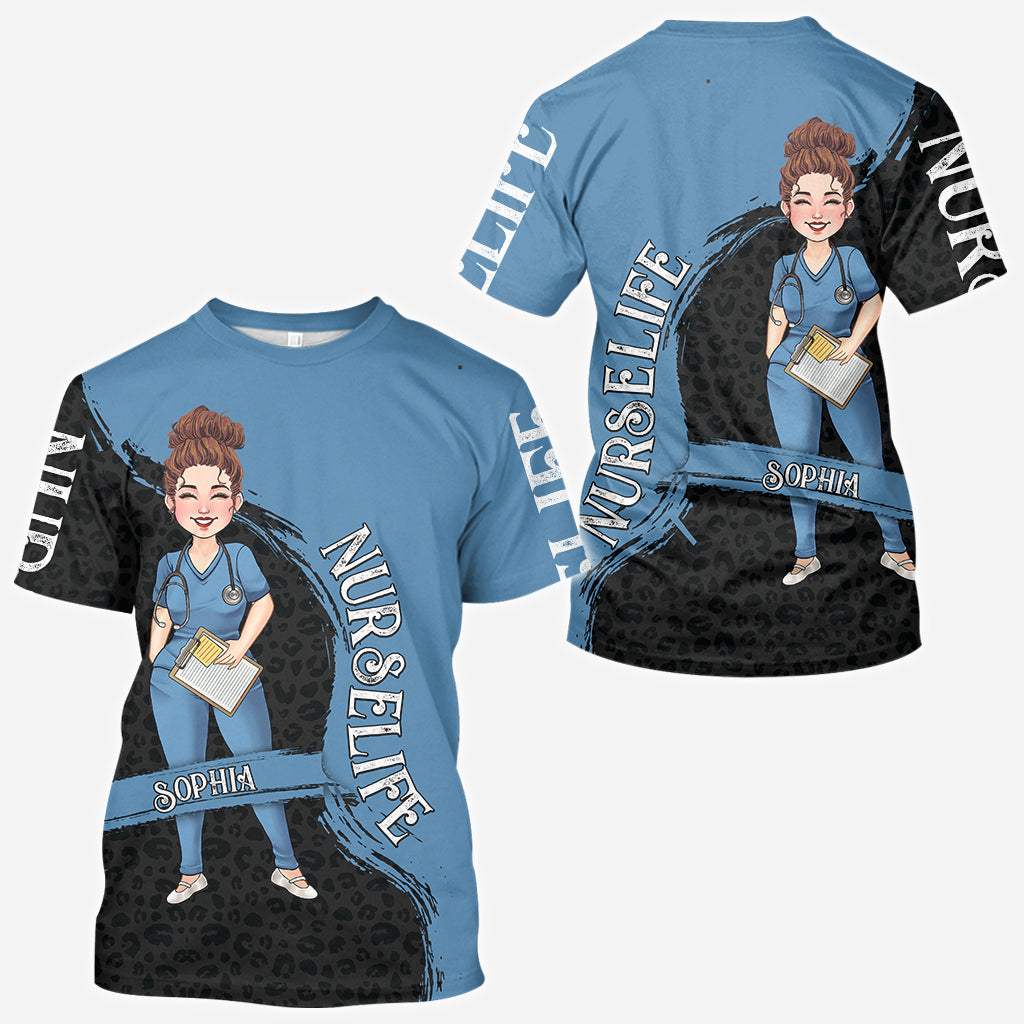 Das Leben als Krankenschwester – Geschenk für Mama, Ehefrau, Freundin oder Krankenschwester – Personalisiertes T-Shirt