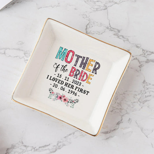 Personalisierte Schmuckschale für die Mutter der Braut