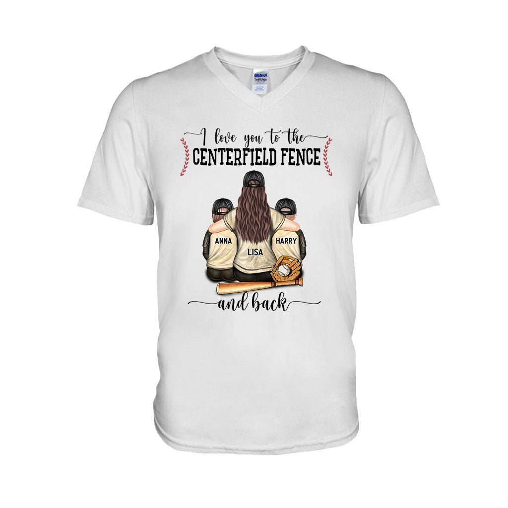 Mein Herz schlägt für dieses Spielfeld – Personalisiertes Baseball-T-Shirt und Hoodie