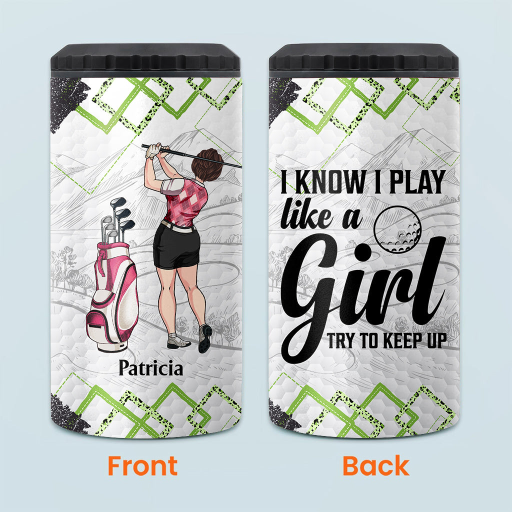 Golfunterricht – Golfgeschenk für sie, Freundin, Ehefrau, Tochter – Personalisierter Getränkekühler