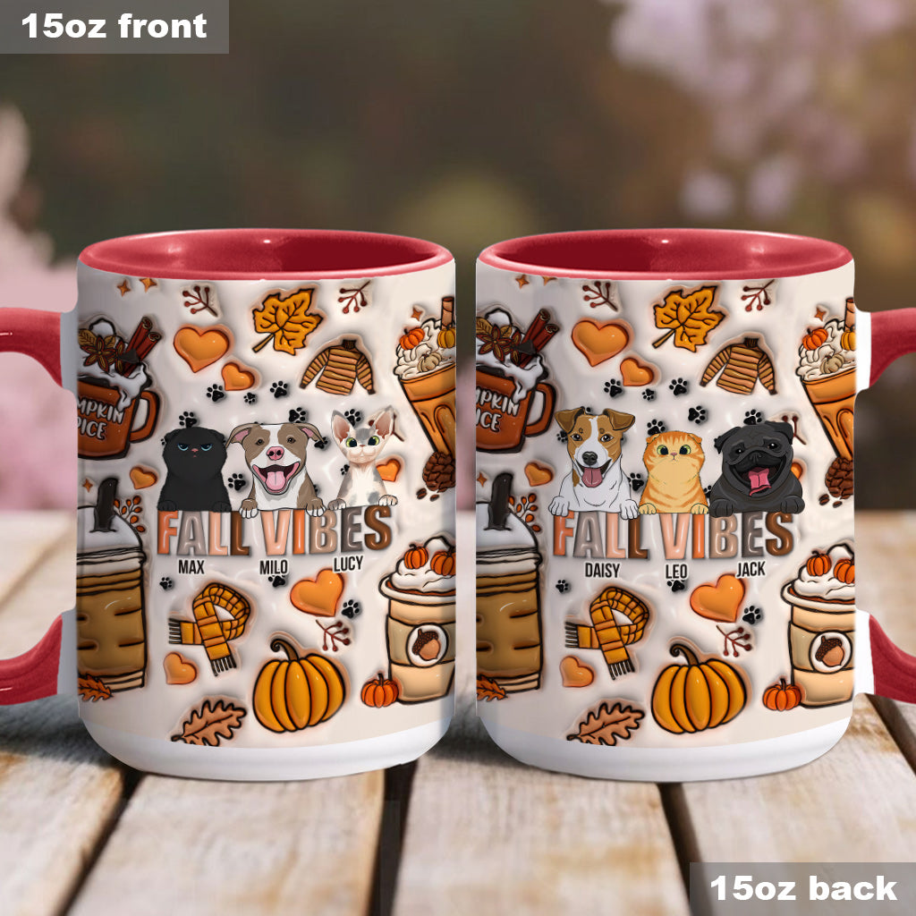 Herbststimmung – Geschenk für Hundeliebhaber – Personalisierte Tasse