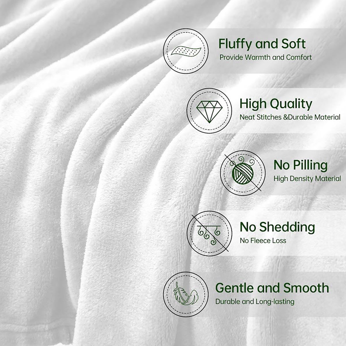 Immer wenn du dieses Herz berührst – Geschenk für Mama, Ehefrau – Personalisierte Decke