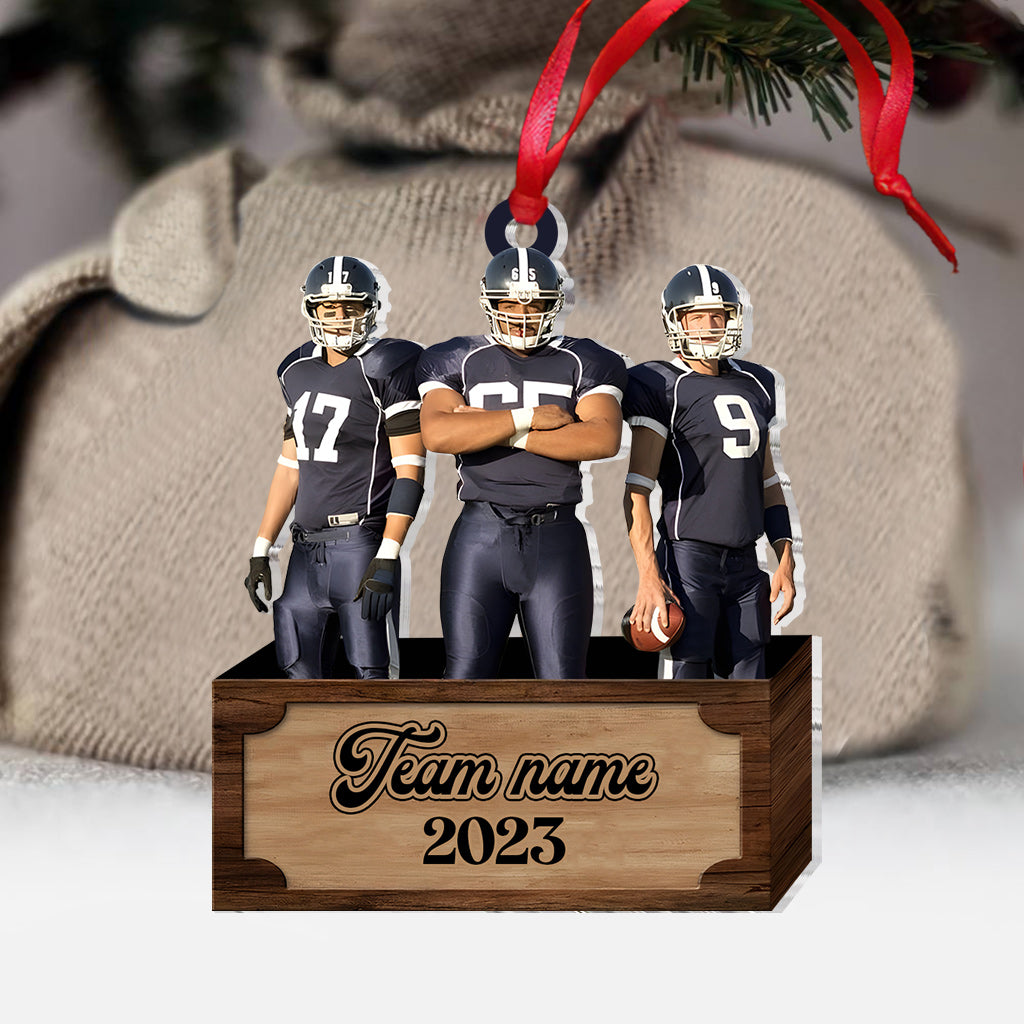 Football Christmas - Personalized Football Ornament
