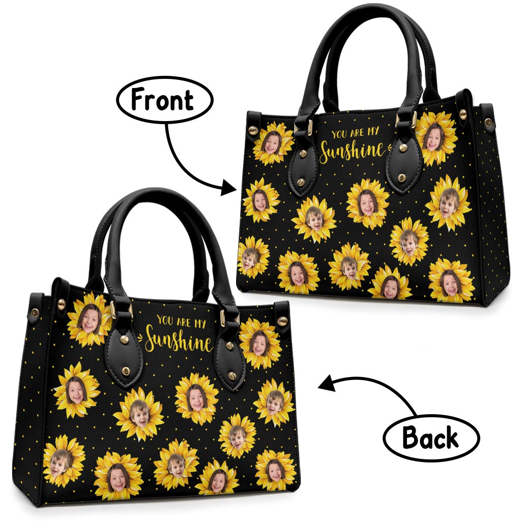 Omas Garten – Geschenk für Oma, Mama – Personalisierte Lederhandtasche