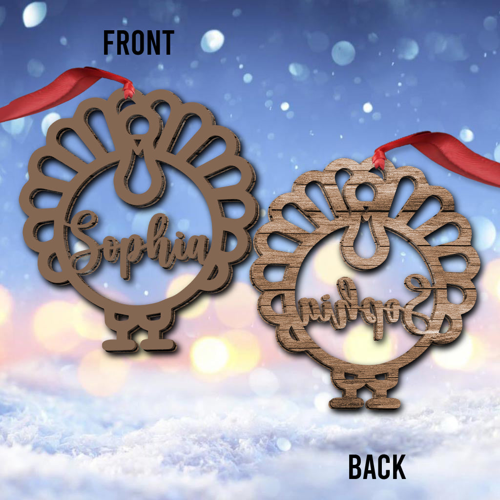 Thanksgiving-Stimmung – Personalisierter Thanksgiving-Weihnachtsschmuck