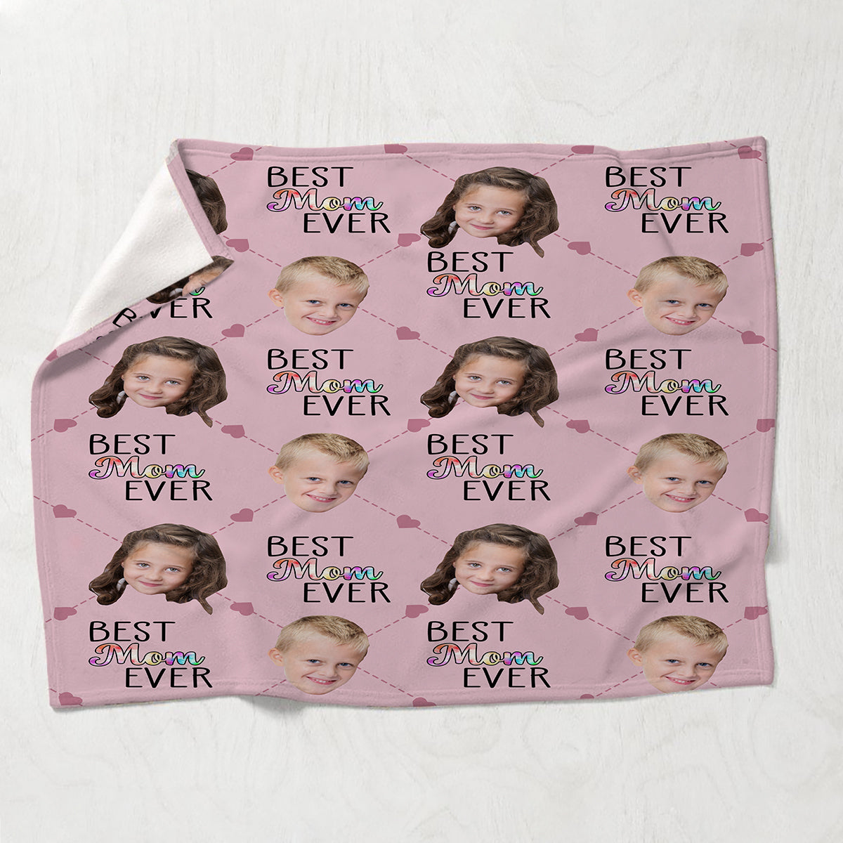 Die beste Oma und Mama der Welt – Geschenk für Oma, Mama, Großmutter – Personalisierte Decke