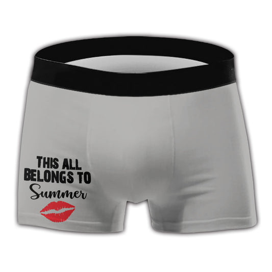 Diese süßen Wangen gehören mir – personalisierte Boxershorts für Paare