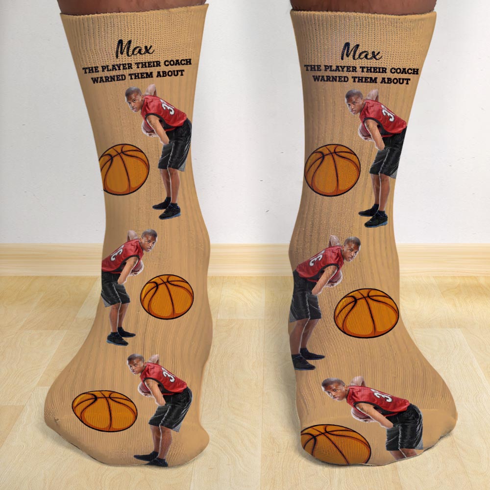 Ihr Trainer warnte – personalisierte Basketballsocken